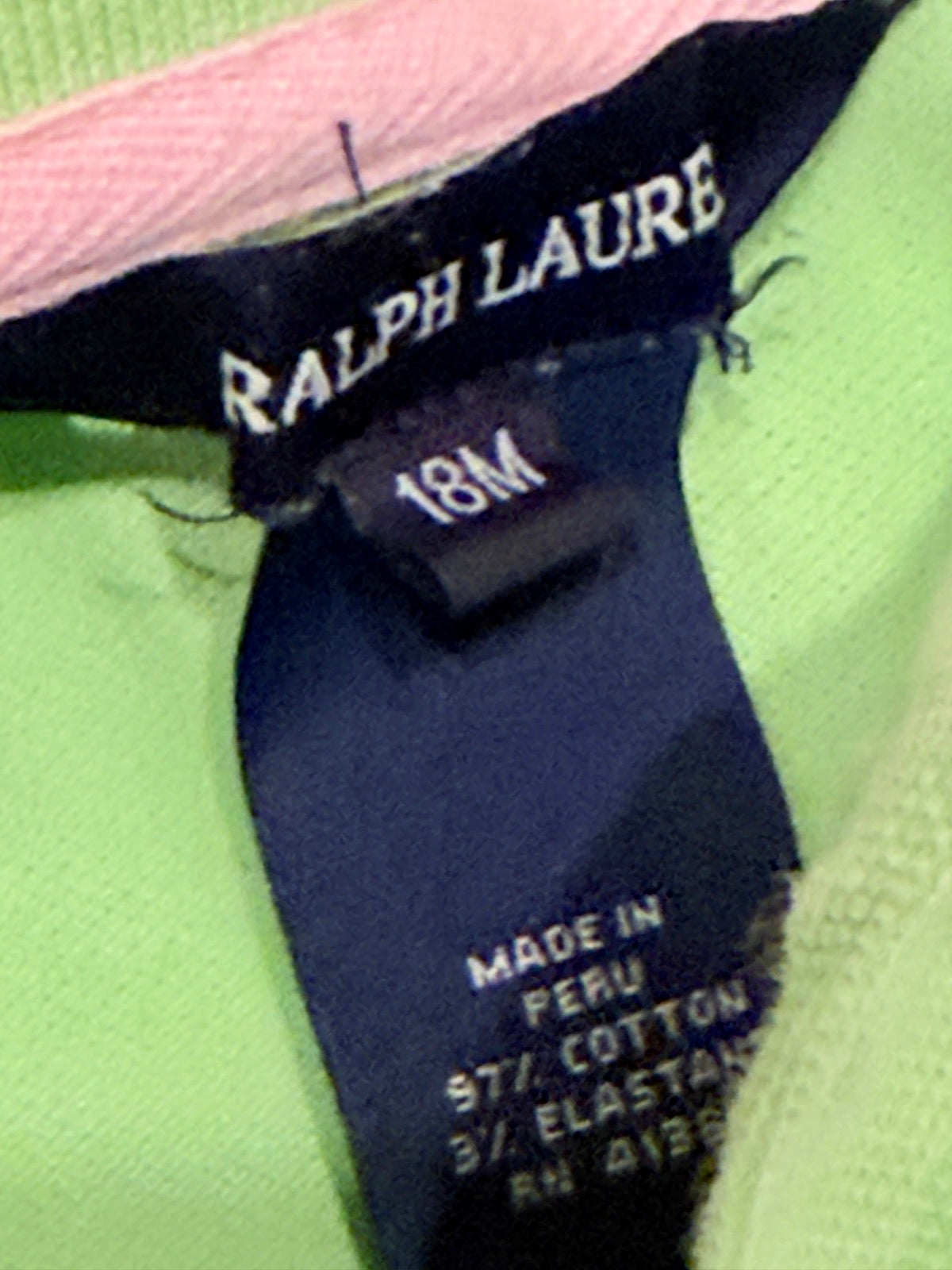 Ralph Lauren Green Polo Dress Set 18M