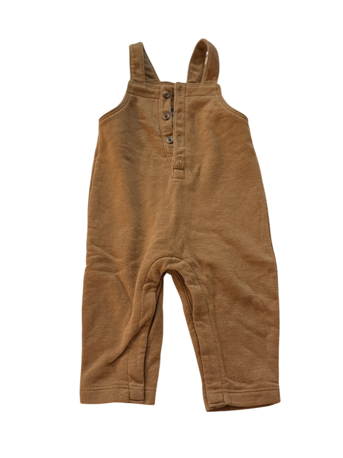 Old Navy Brown Overall Romper 6-12M
