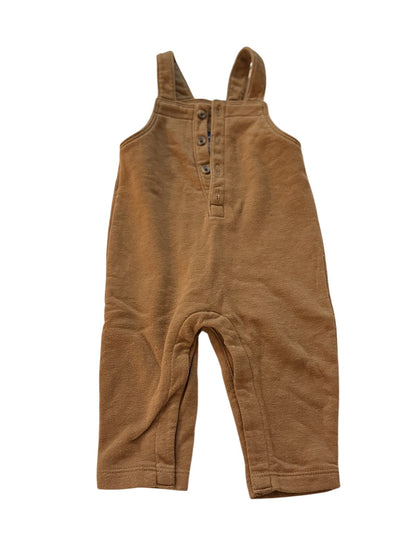 Old Navy Brown Overall Romper 6-12M