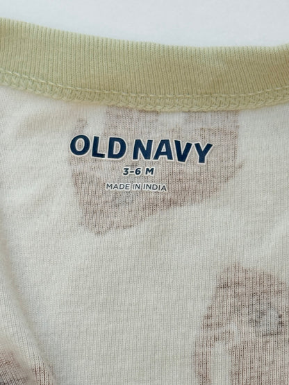 Old Navy Mammoth Print Footed Sleeper 3-6M