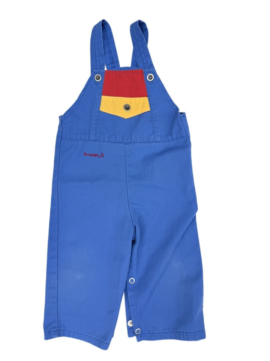 Vintage Kickers Blue Denim Overalls Baby 18M