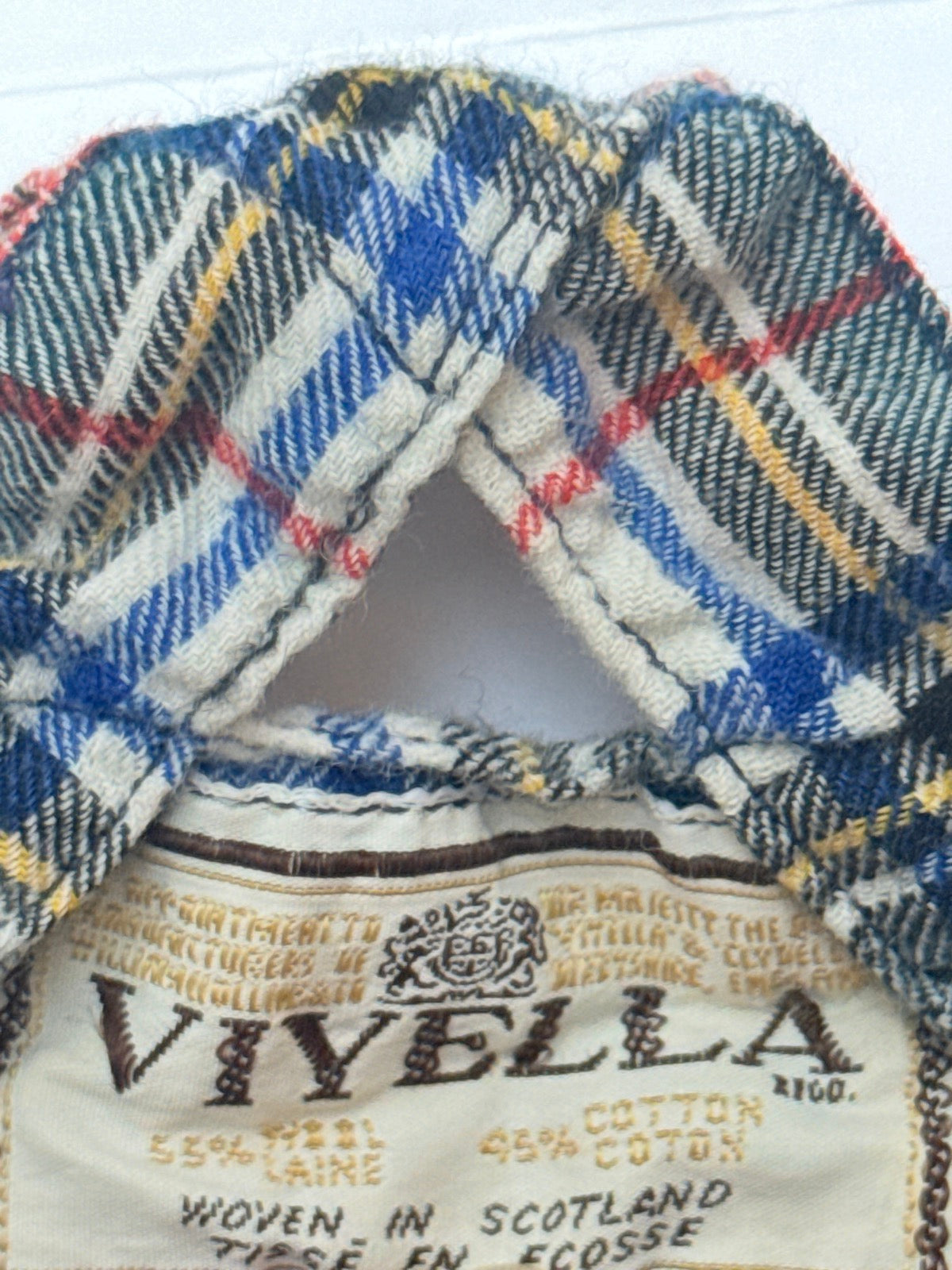 Viyella Tartan Plaid Wool Suspender Skirt 1-2Y