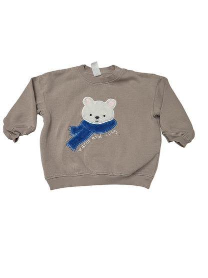 Polar Bear "Warm and Cosy" Sweatshirt 2T