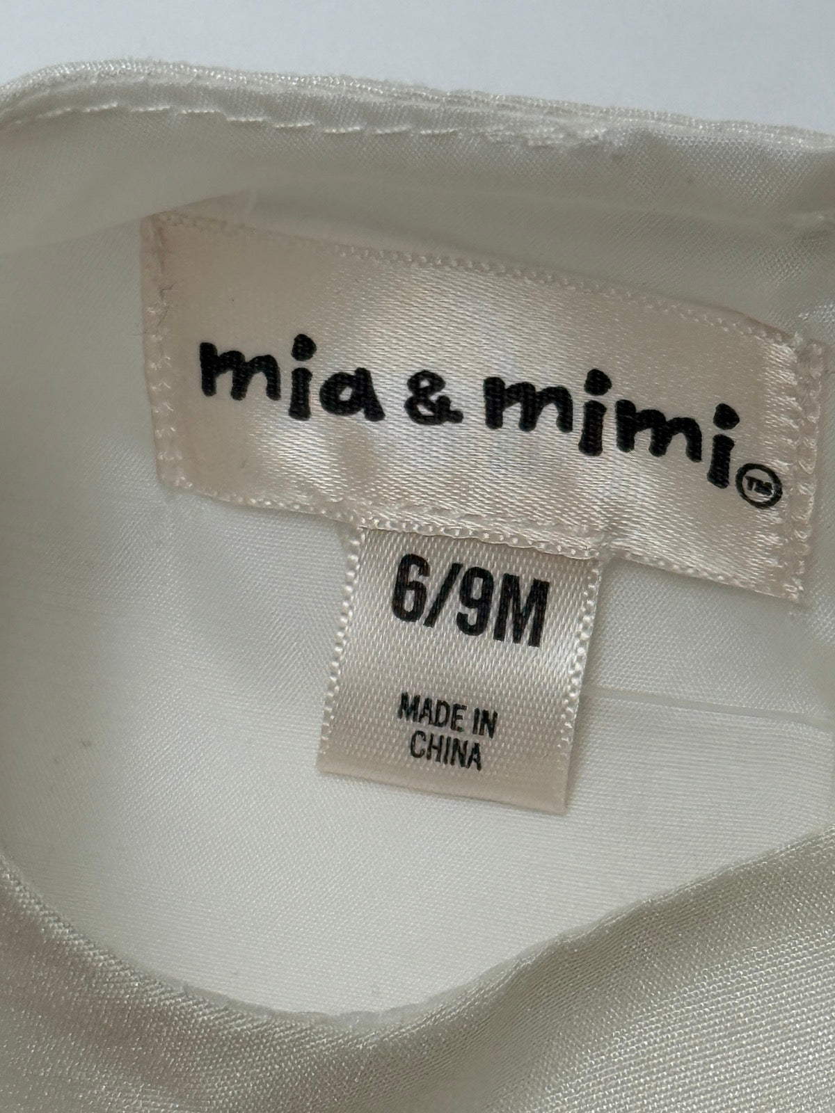 Mia & Mimi Gold Star Tulle Dress 6-9M