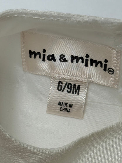 Mia & Mimi Gold Star Tulle Dress 6-9M