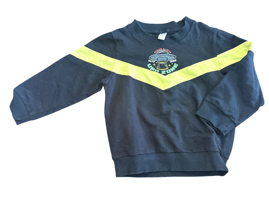 UFO Zone Space Aliens Sweatshirt Size 18m