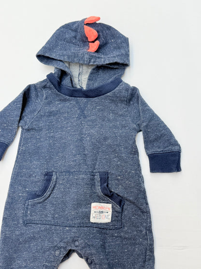 Carter's Dino Hooded Romper 3M