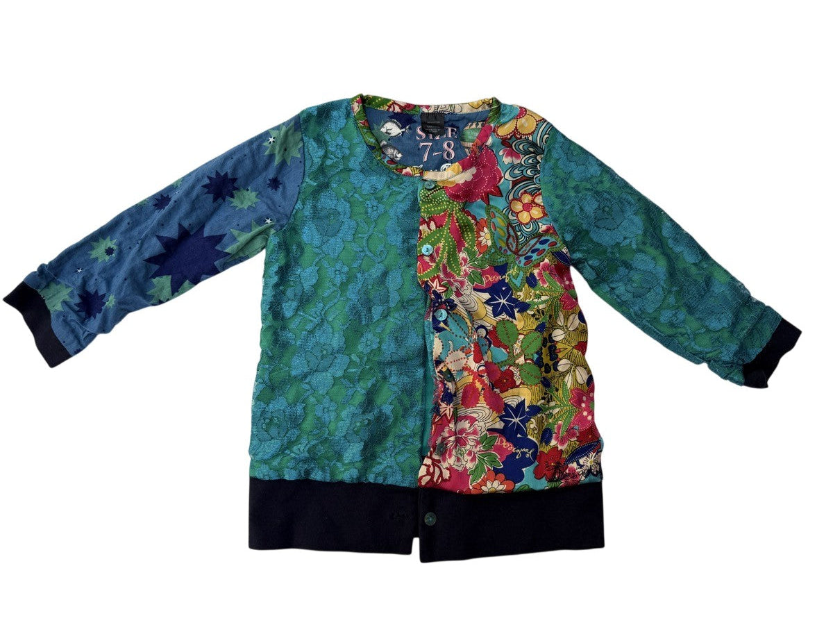 Desigual Patchwork Floral Jacket Size 7-8