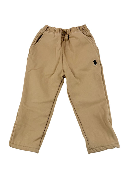 Tan Fleece-Lined Pants Size 4-5Y