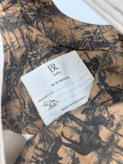 BR Banana Republic Baby Canvas Overalls 18-24 Months