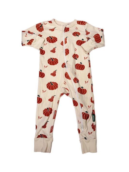 Parade Pumpkin Print Zippy Romper 12-18m