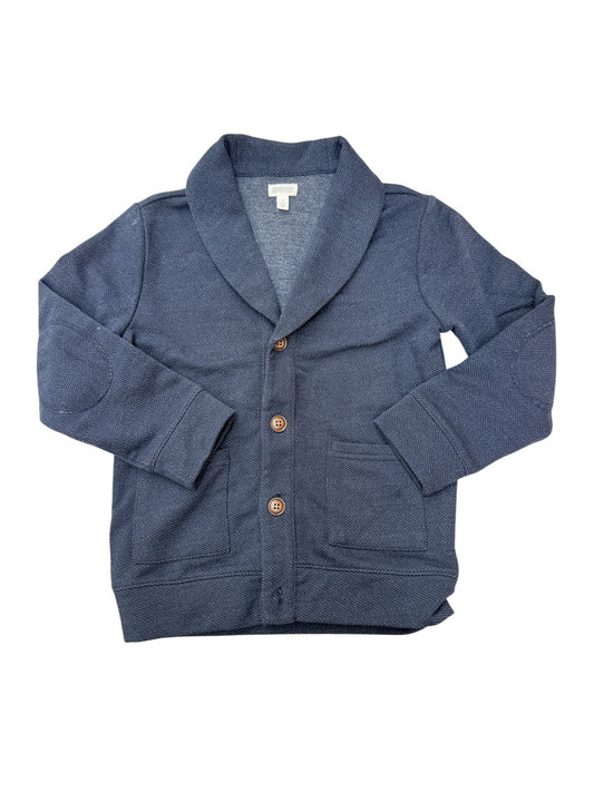 Gymboree Navy Herringbone Cardigan Jacket Size 5-6