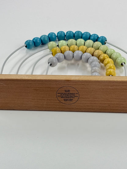 Wooden Rainbow Bead Abacus Counting Toy