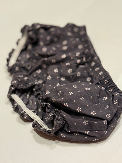 Gymboree Floral Ruffle Bloomer Navy 6-12m