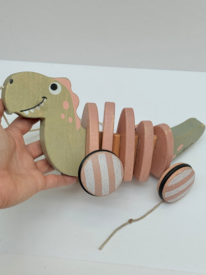 Coco Village Wooden Dinosaur Pull Toy