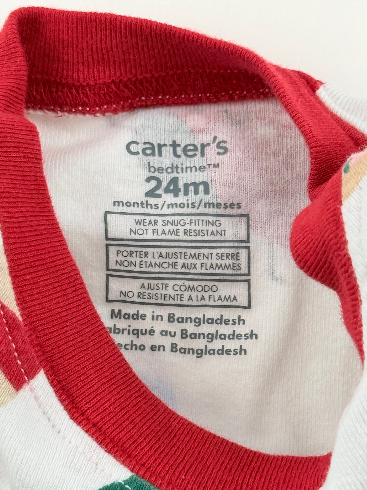 Carter's Bedtime Christmas Pajamas 24M
