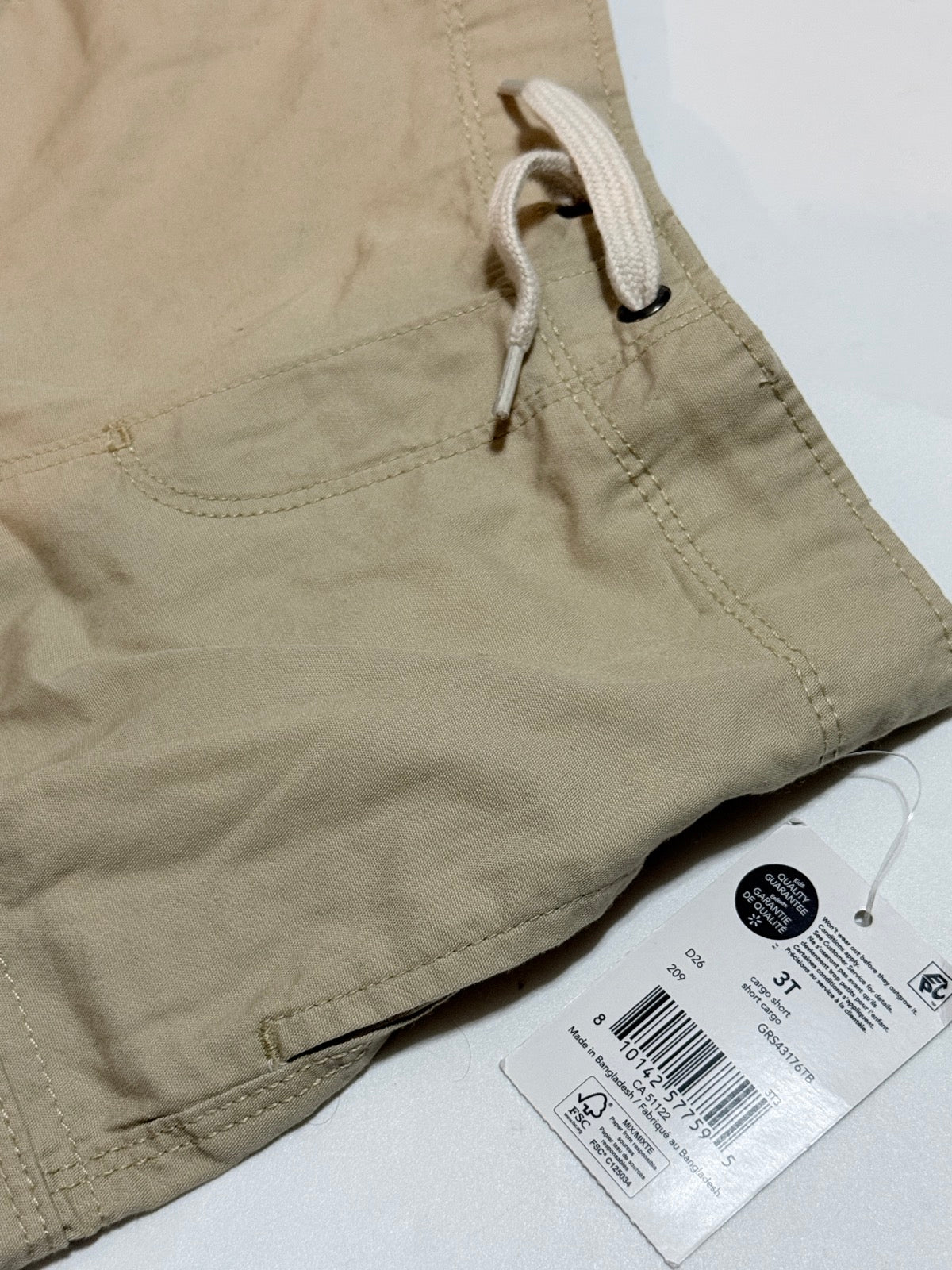 George Khaki Cargo Shorts 3T