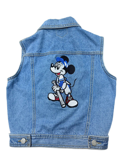 TAG Denim Vest Mickey Mouse Baseball 8-10Y