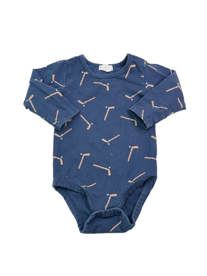 Firsts Hockey Stick Print Bodysuit 6M