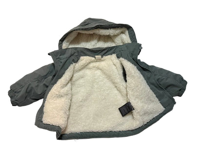H&M Olive Green Sherpa-Lined Jacket 12M