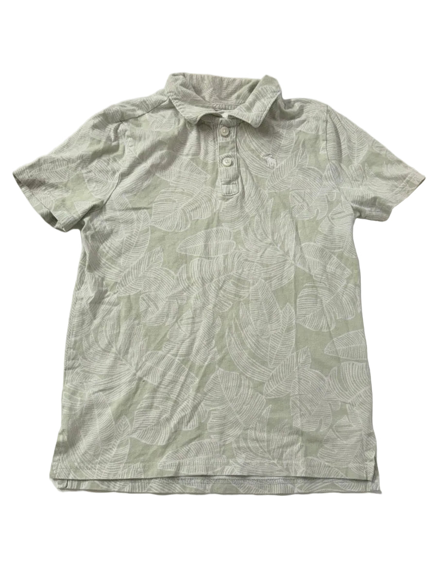 Polo Shirt Abercrombie Kids Leaf Print Size 9/10