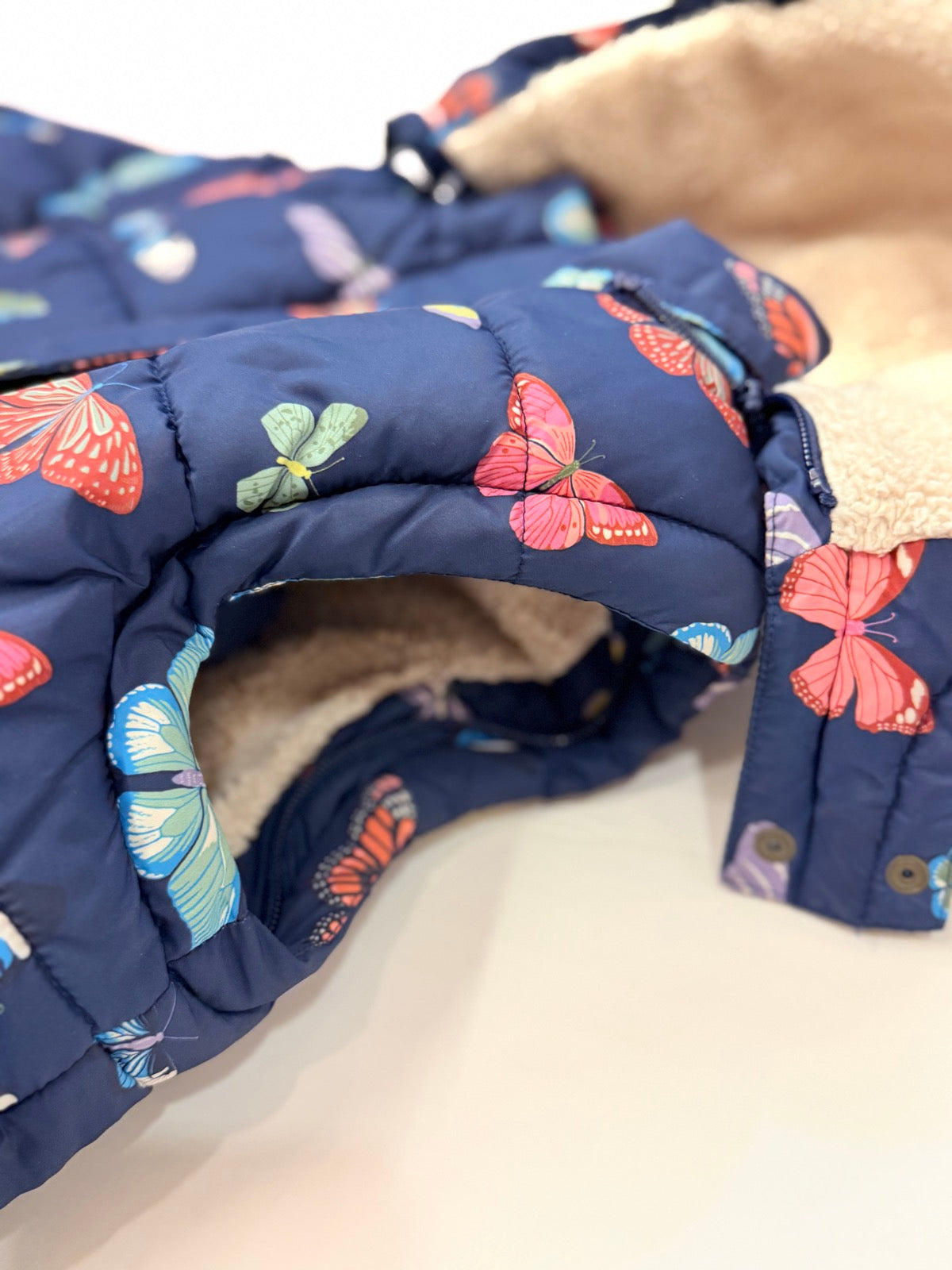 Mini Boden Butterfly Puffer Jacket / Vest 5-6Y