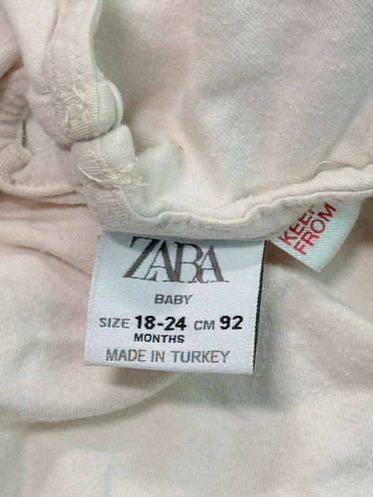 Zara Cream Lace Ruffle Peplum Top 18-24M