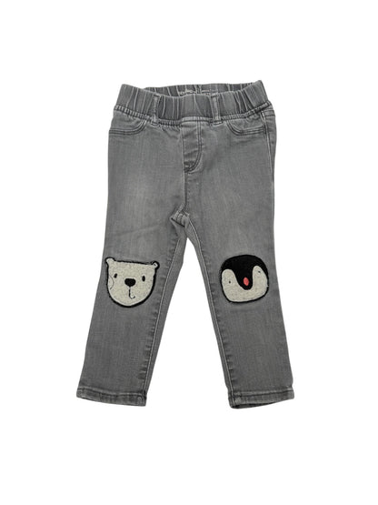Baby Gap Gray Polar Bear Penguin Jegging Jeans 24m