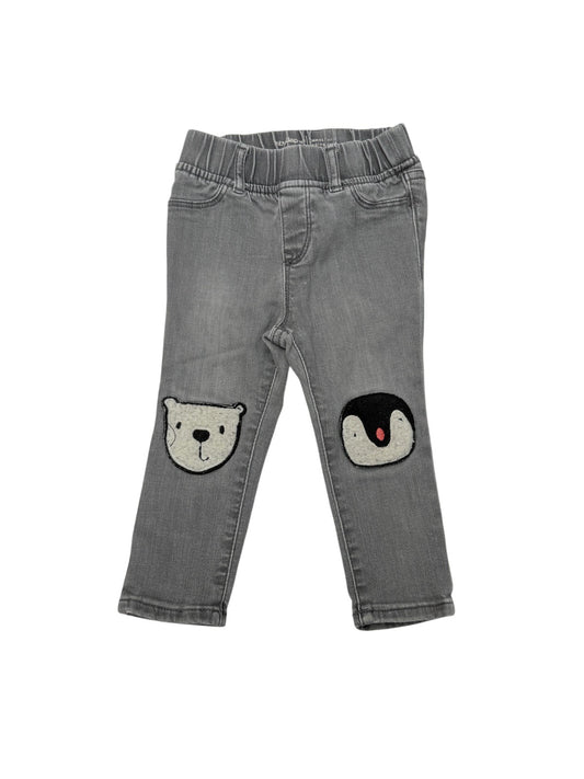 Baby Gap Gray Polar Bear Penguin Jegging Jeans 24m