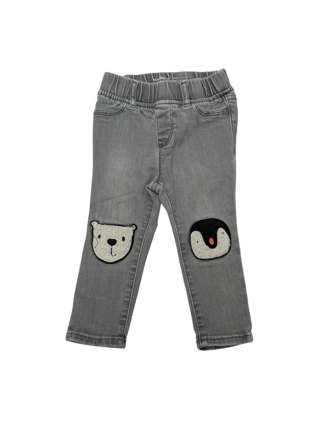 Baby Gap Gray Polar Bear Penguin Jegging Jeans 24m