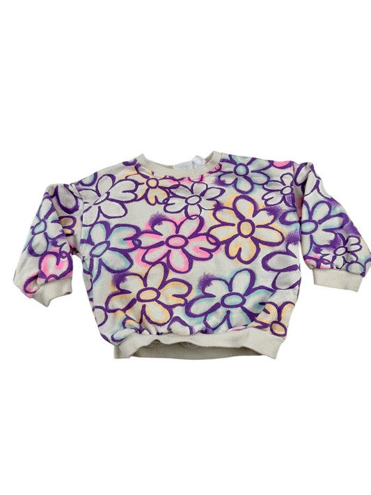 Zara Floral Sweatshirt Size 2T