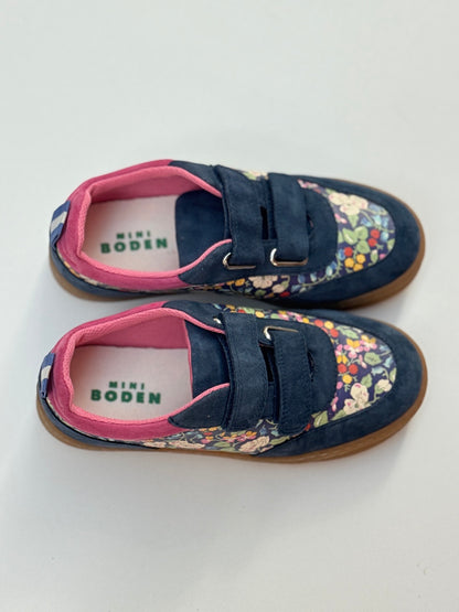 Mini Boden Floral Sneakers Size 32
