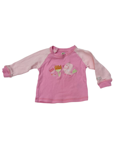 Gagou Tagou Pink Bird Top 0M