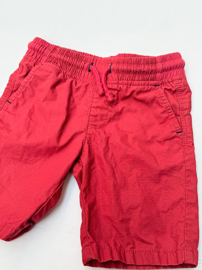 M&S Red Drawstring Shorts Size 2-3T