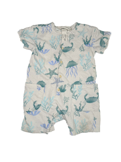 H&M Adorables Ocean Print Romper 12-18m