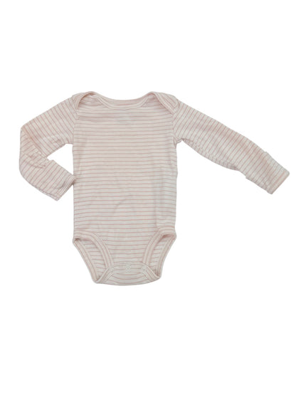Carter's Pink Stripe Long Sleeve Bodysuit 3m