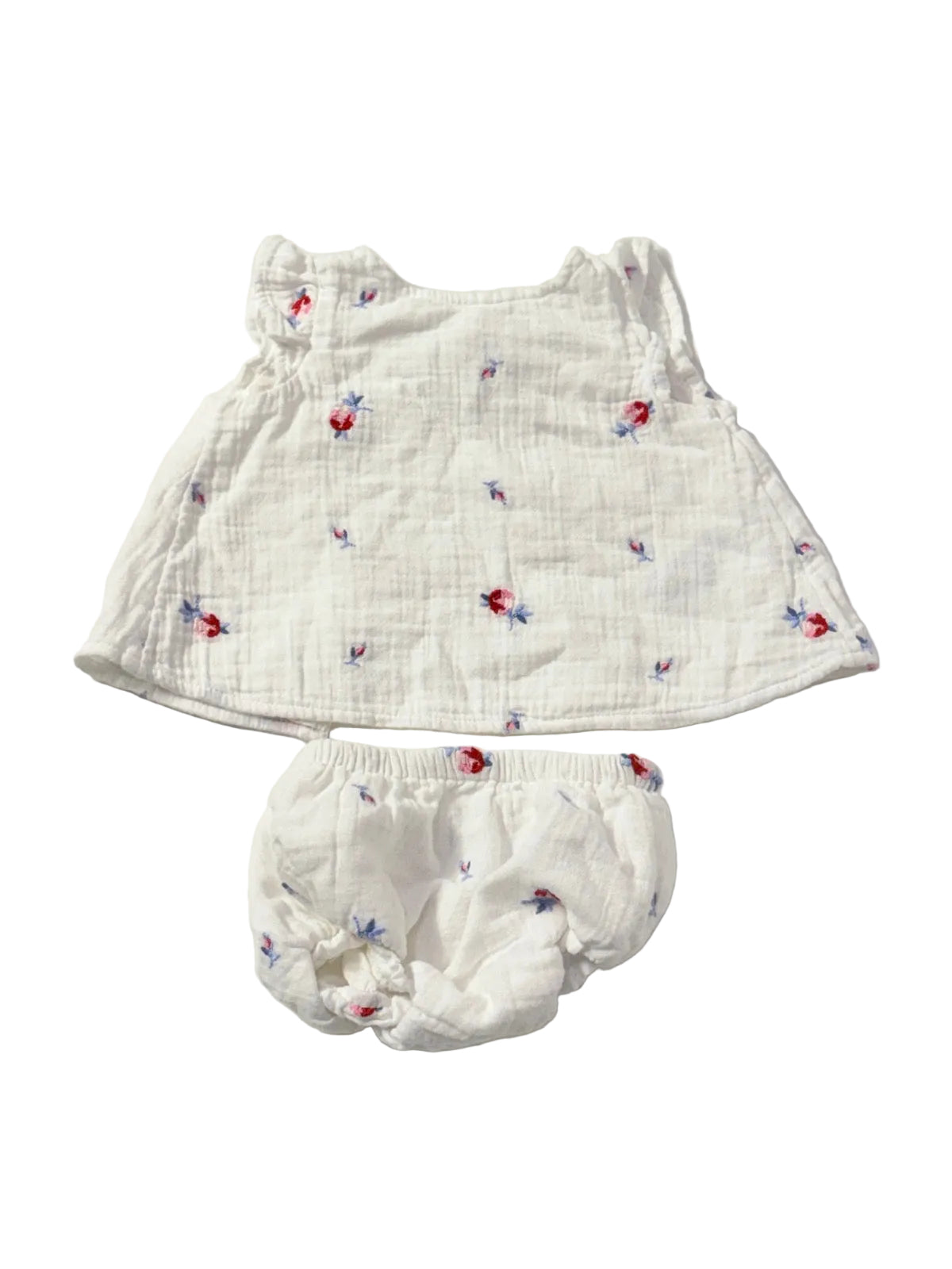 2-Piece Set Baby Gap Floral White 3-6M