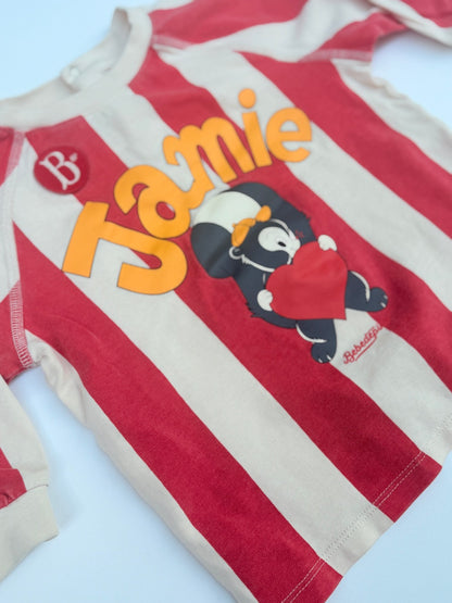 Bebe de Pino Jamie Stripe Long Sleeve Tee 3T