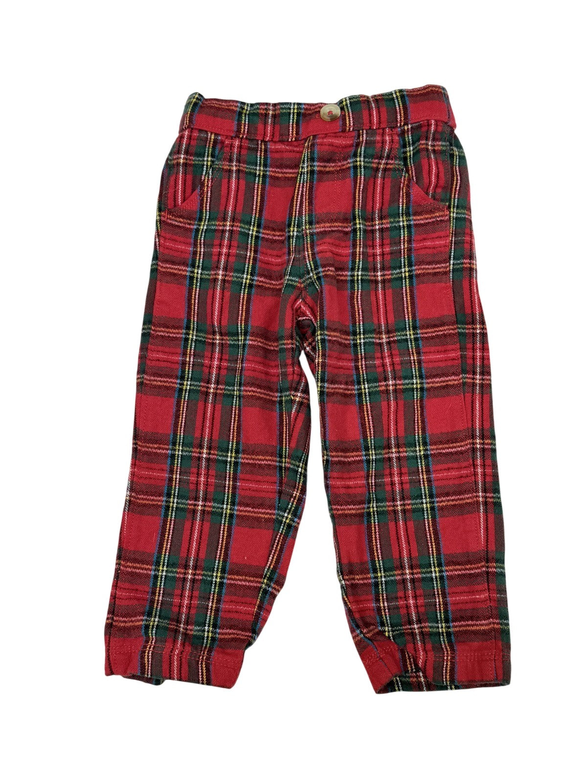 Hatley Red Tartan Plaid Pants 18-24m