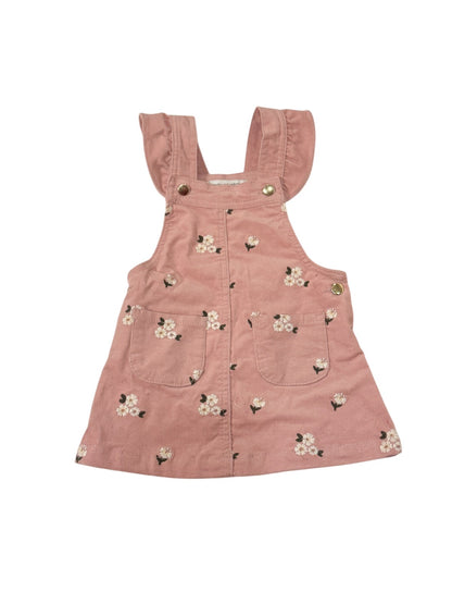 Cupcakes and Cashmere Floral Corduroy Jumper Dress 12M