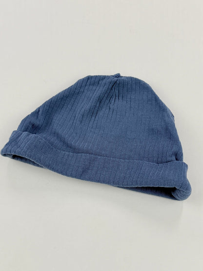 PurelySoft by carter's Blue Ribbed Hat 0-3M