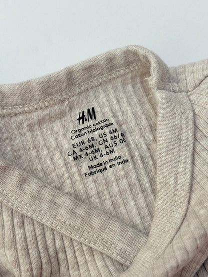 H&M Organic Cotton Wrap Bodysuit 6M
