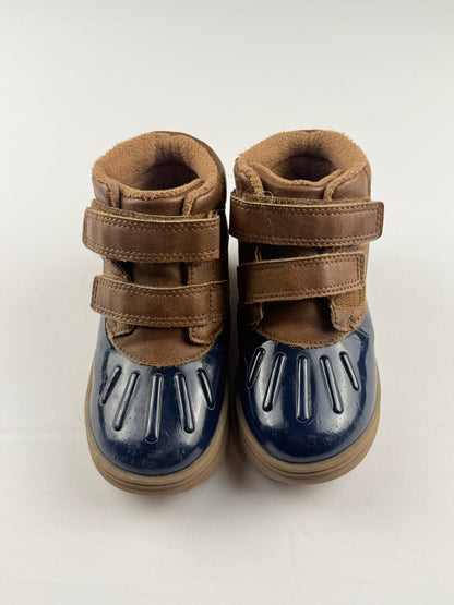 Joe Fresh Navy Brown Duck Boots Size 7