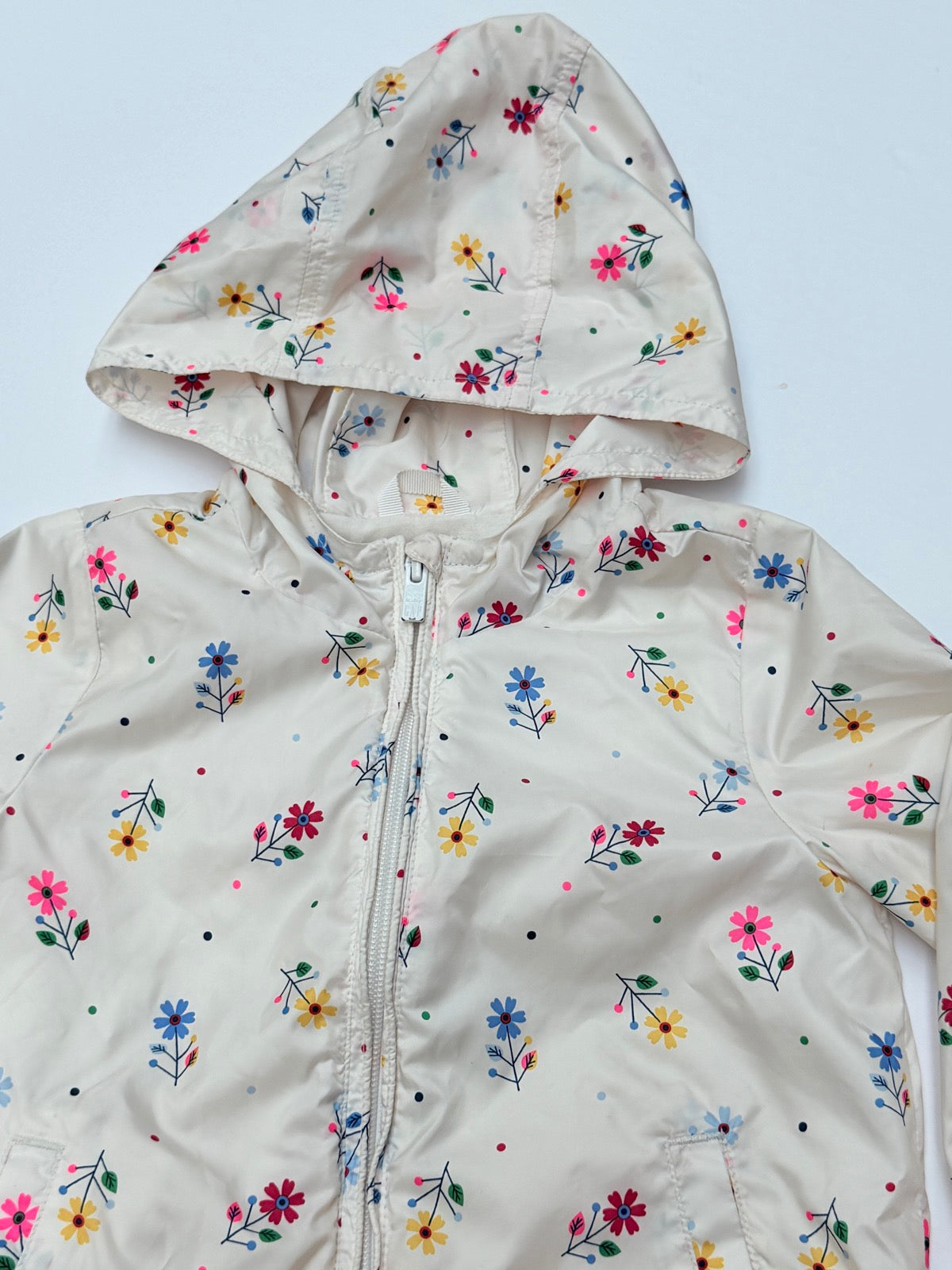 Baby Gap Floral Hooded Shell Jacket 4T