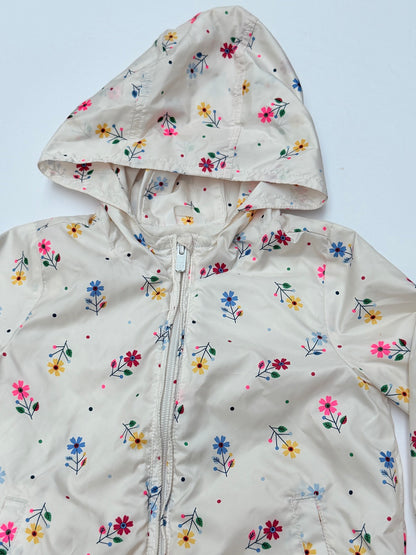 Baby Gap Floral Hooded Shell Jacket 4T