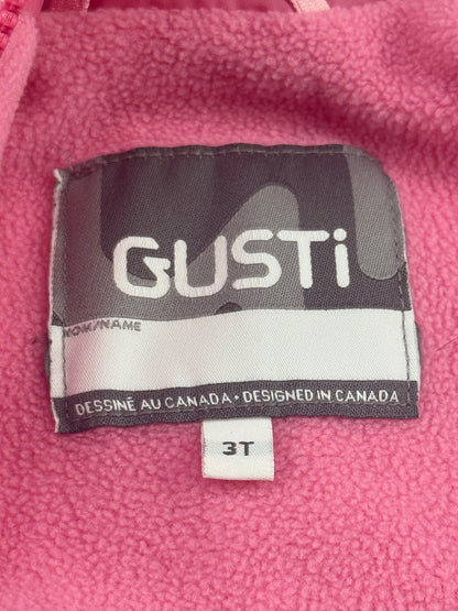 Gusti Pink Floral Rain Jacket & Pants Set 3T - Play Condition