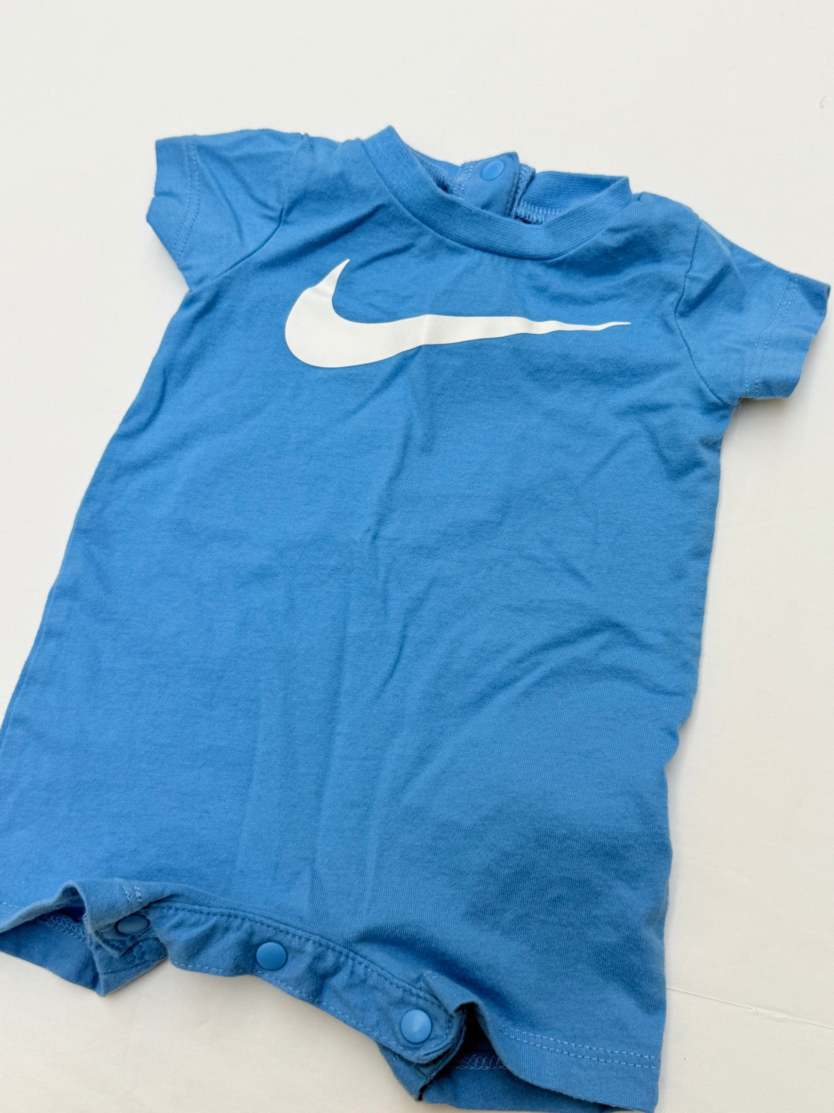 Nike Swoosh Blue Romper Newborn