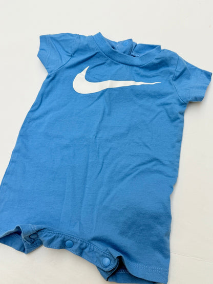 Nike Swoosh Blue Romper Newborn