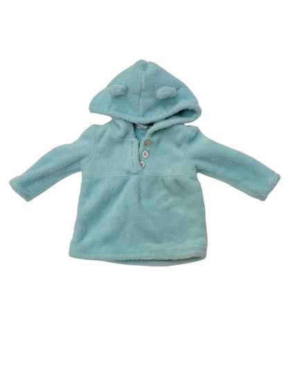 Carter's Mint Fleece Bear Hoodie 6M