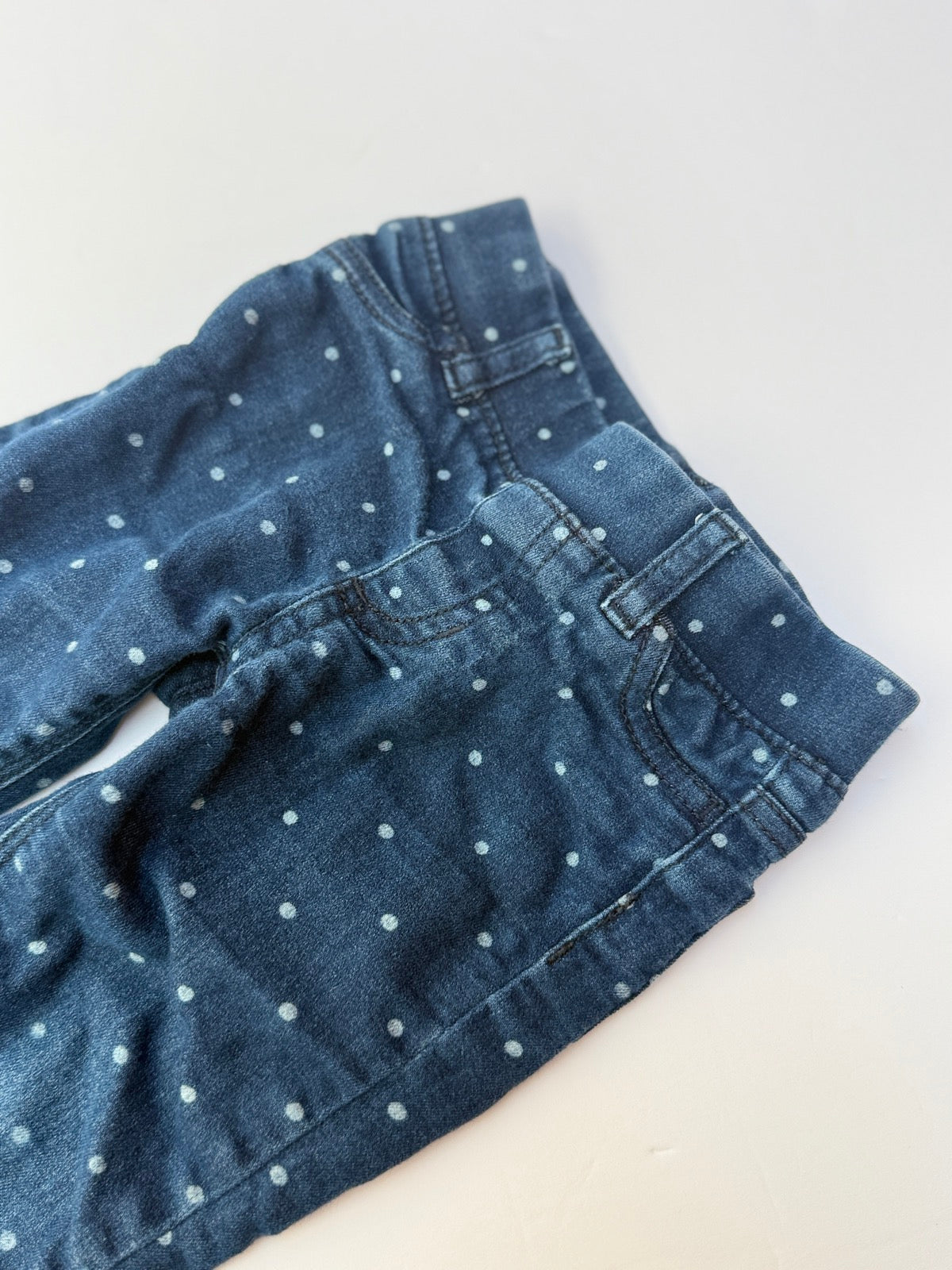Joe Fresh Polka Dot Denim Jogger Jeans 2T